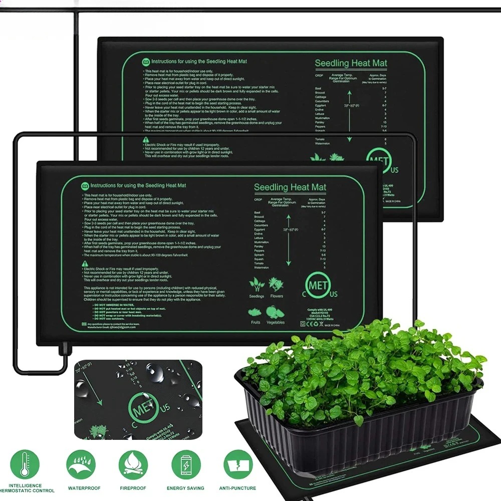 Rooting Gel Clone - Tapete Térmico para Mudas de 10/25/50CM,