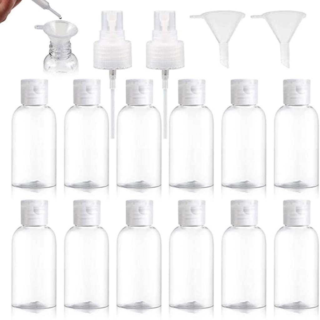 Misting Bottle Fine - Conjunto de Garrafas Plásticas Transparentes Vazias