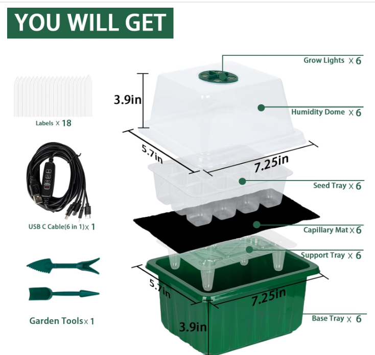 Kit de Bandejas de Sementes Re - Humidity Dome Kit avaliação e preço